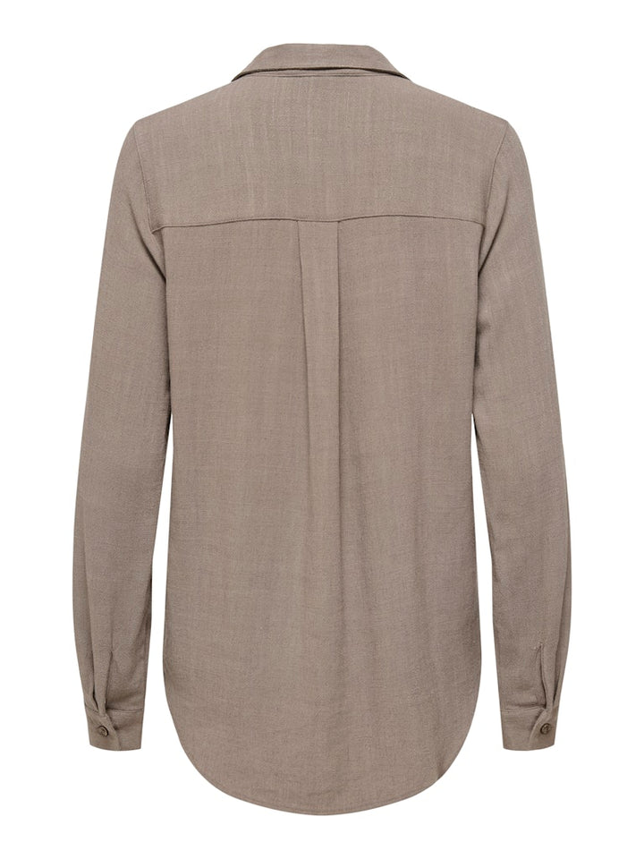Onlyasmin-siesta Ls Li Bl Shirt Pnt Noos - Taupe