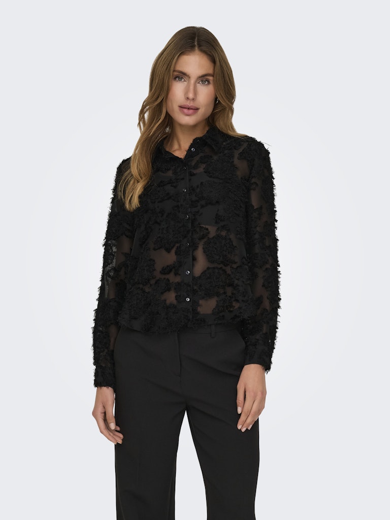 Jdymaia L/s Shirt Wvn - Zwart
