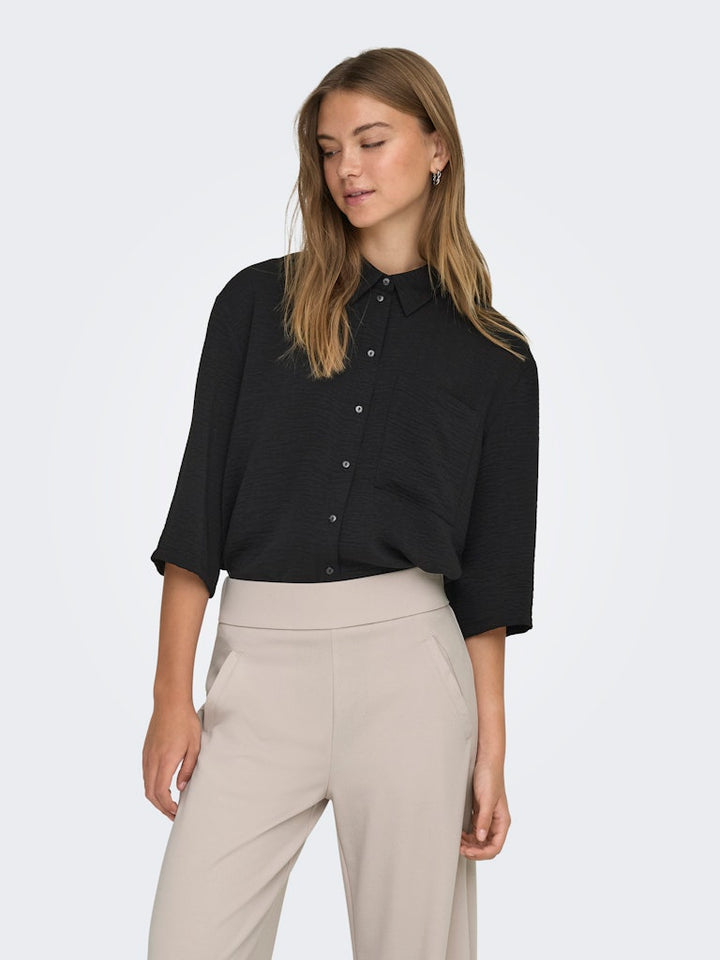 Jdydivya 3/4 Loose Shirt Wvn Noos - Zwart