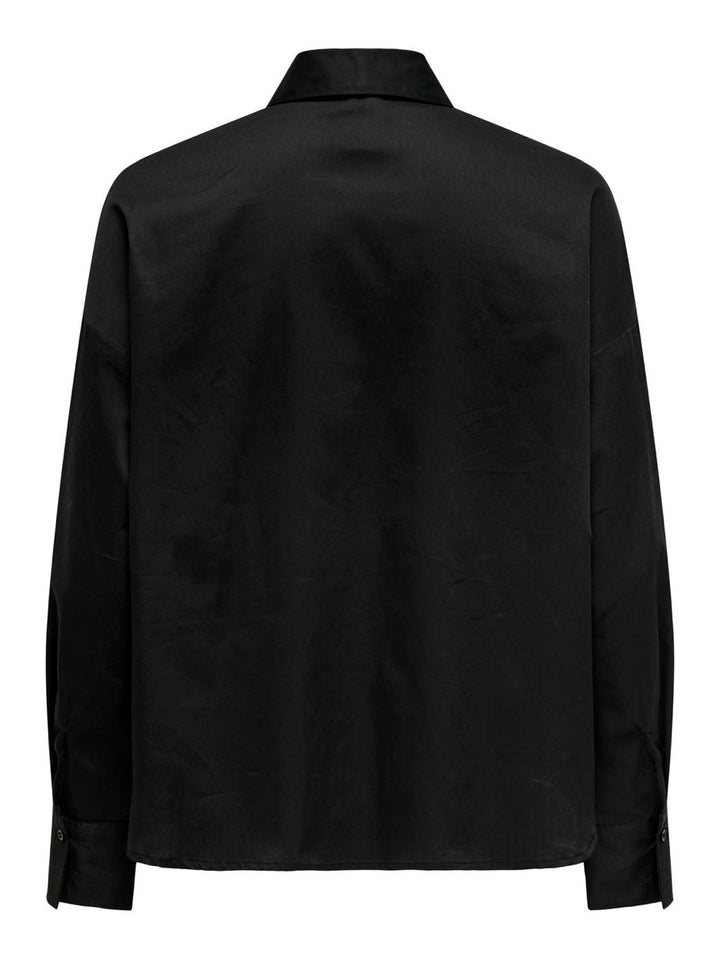 Onldinna Ls Bow Shirt Wvn - Zwart