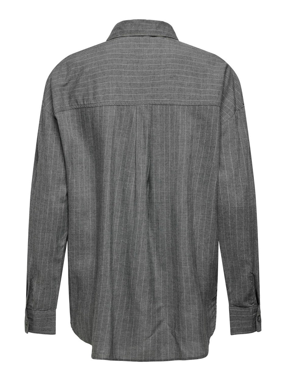 Jdyaspen Life L/s Loose Shirt Wvn - Grijs Dessin