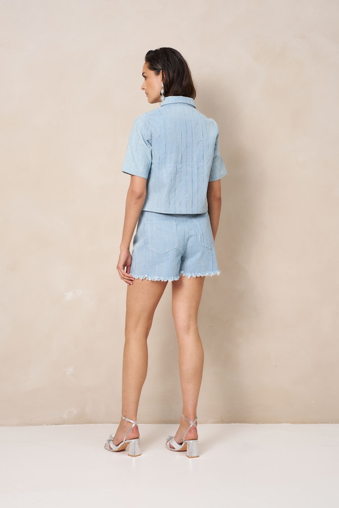 Blouse Hera - Blauw Dessin