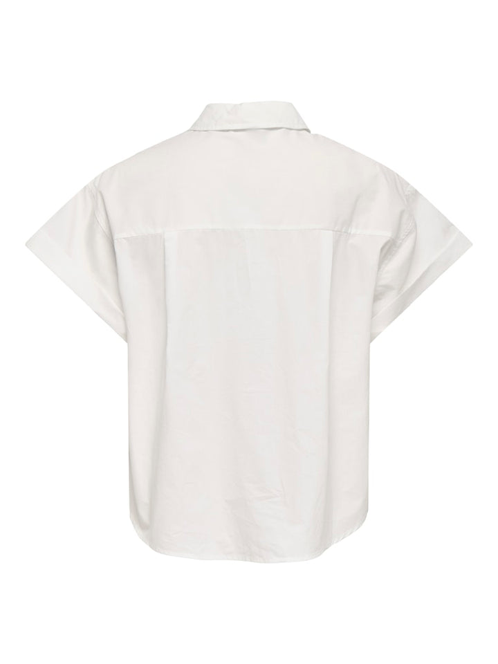 Onlkeri S/s Fold Shirt Wvn - Off-white