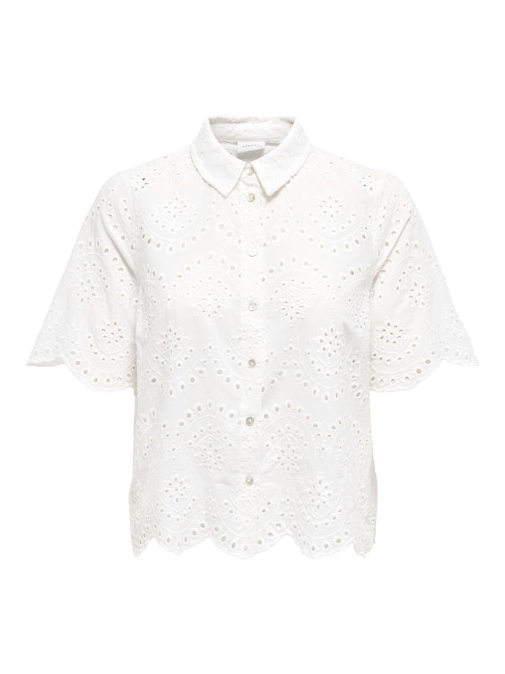 Onlvalais S/s Shirt Wvn Noos - Off-white