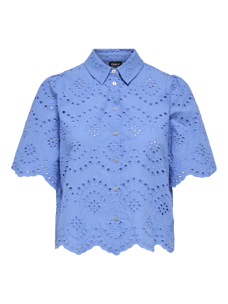 Onlvalais S/s Shirt Wvn Noos - Lichtblauw