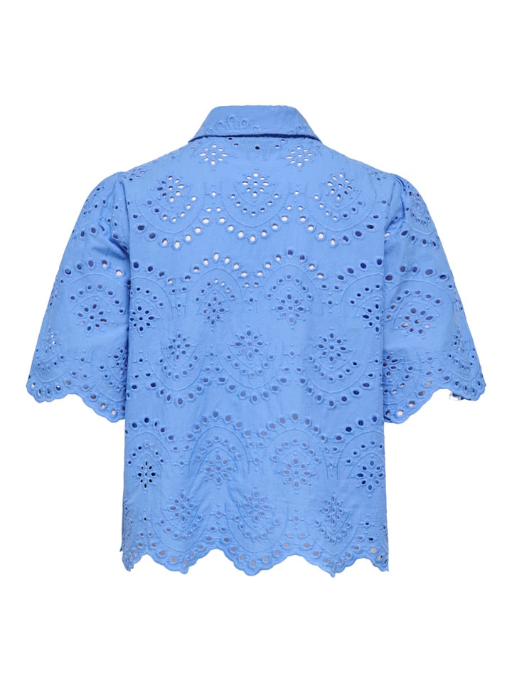 Onlvalais S/s Shirt Wvn Noos - Lichtblauw