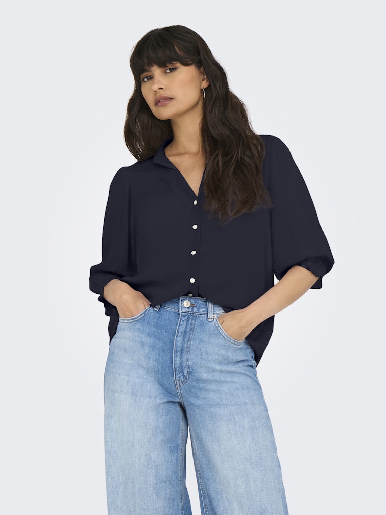 Onlraya 3/4 Shirt Wvn Noos - Navy