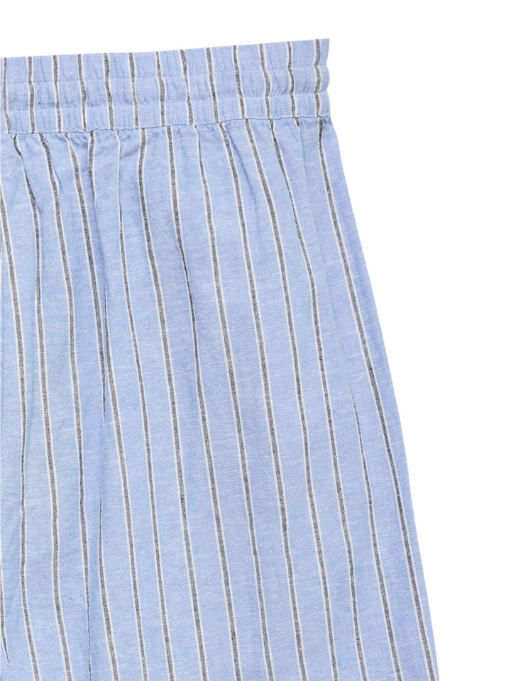 Vmlinn 2/4 Short Shirt Wvn Noos - Blauw Dessin