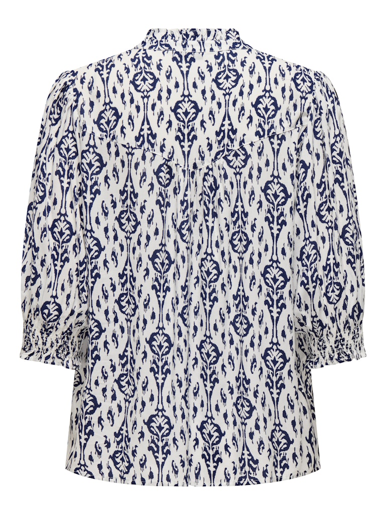 Onlraya 3/4 Shirt Wvn Noos - Blauw Dessin