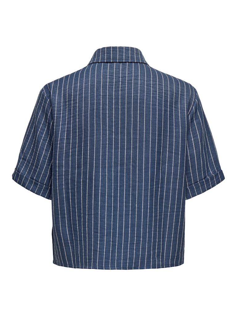 Jdypower S/s Short Shirt Wvn Noos - Blauw Dessin