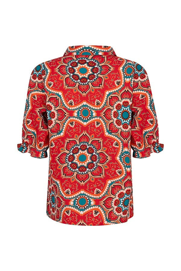 Blouse Odi - Rood Dessin