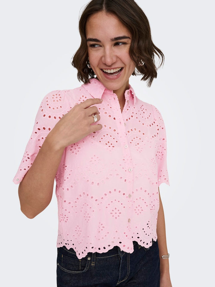 Onlvalais S/s Shirt Wvn Noos - Roze