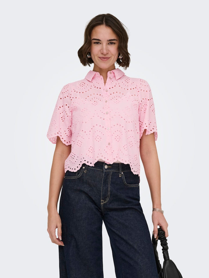 Onlvalais S/s Shirt Wvn Noos - Roze