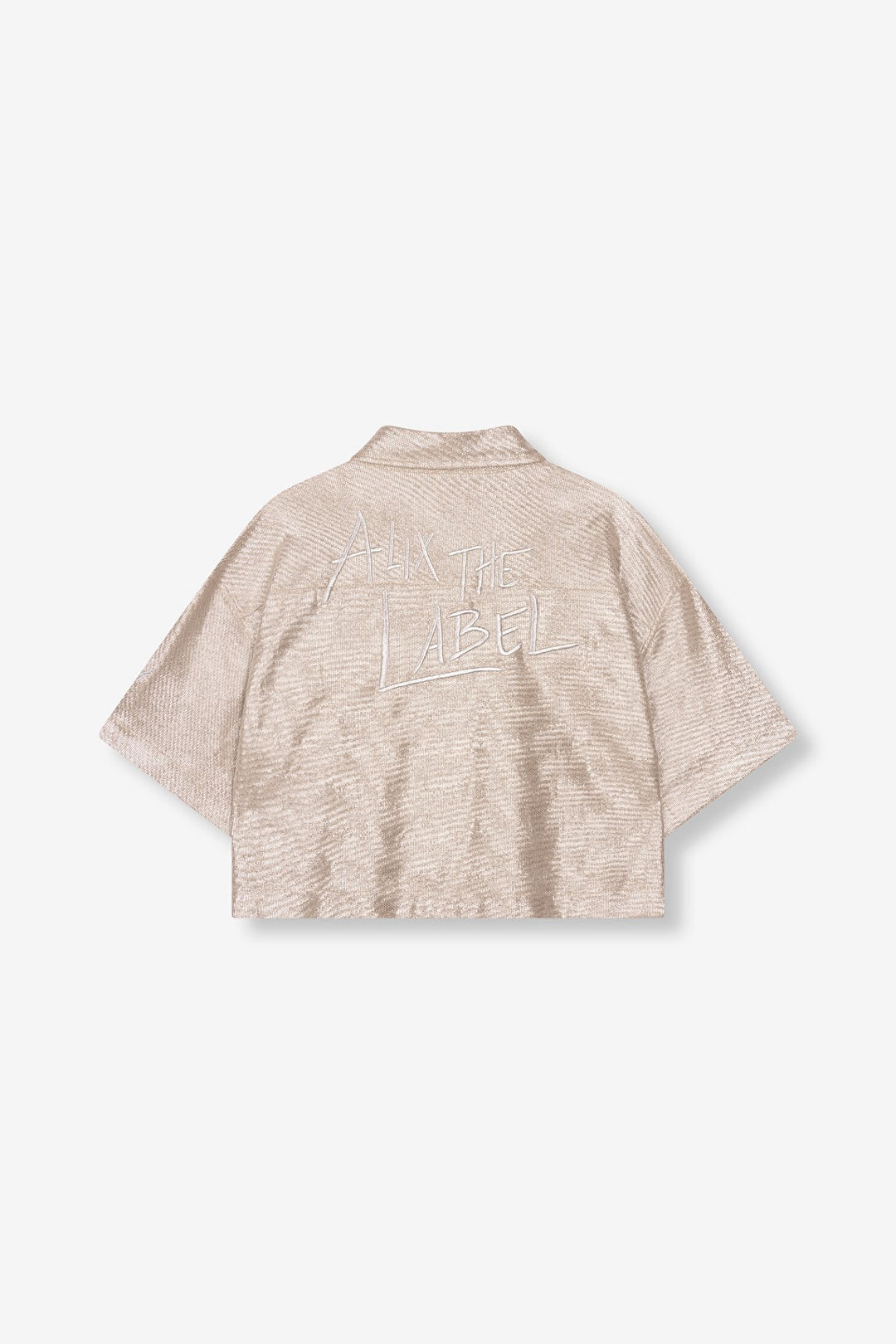 Foilke Cropped Blouse - Zilverkleurig