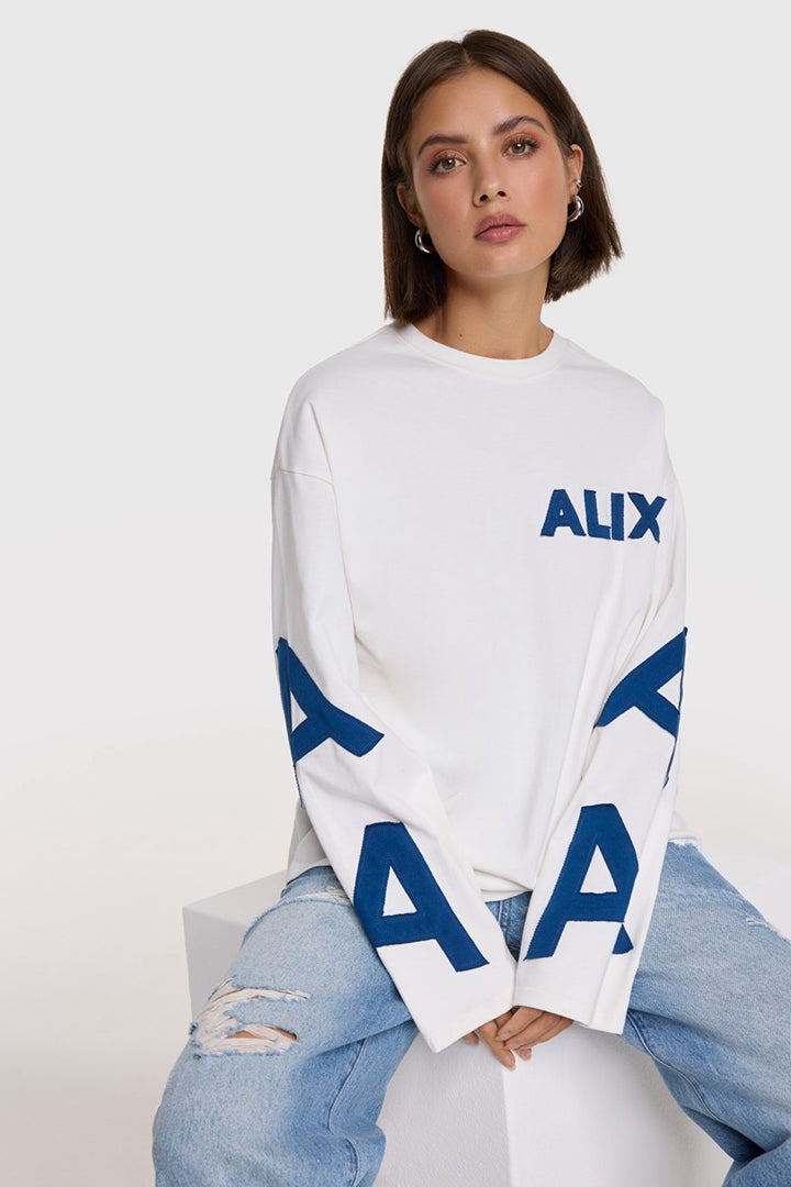 Patch L/s T-shirt - Off-white