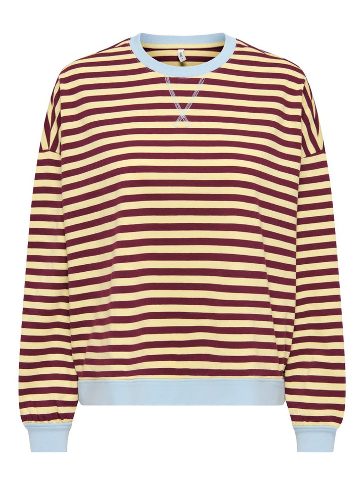 Onlfreja L/s Loose Top Cs Jrs - Geel Dessin