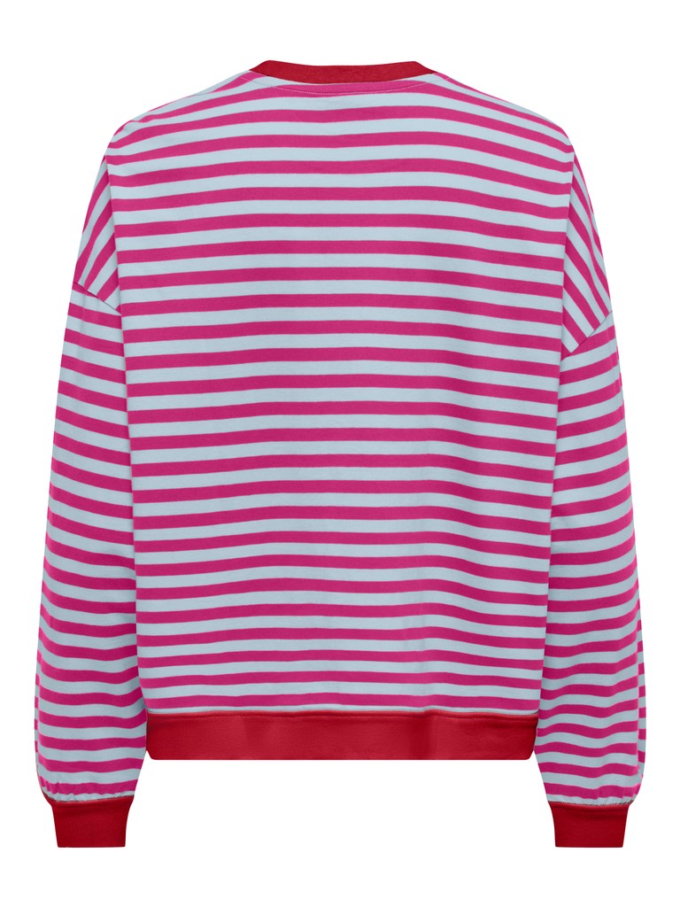 Onlfreja L/s Loose Top Cs Jrs - Rood Dessin