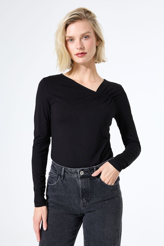 T-shirt Ls - Zwart