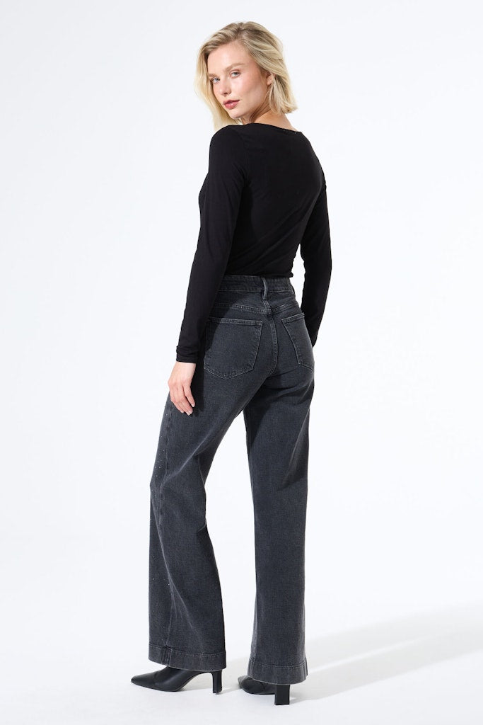 T-shirt Ls - Zwart