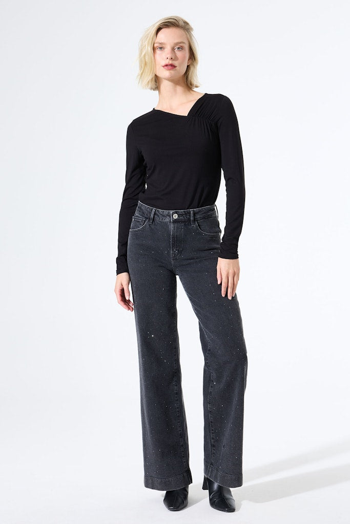T-shirt Ls - Zwart
