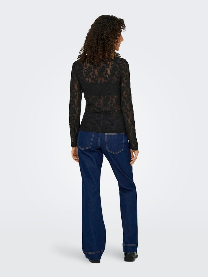 Onlblaise L/s Top Jrs - Zwart