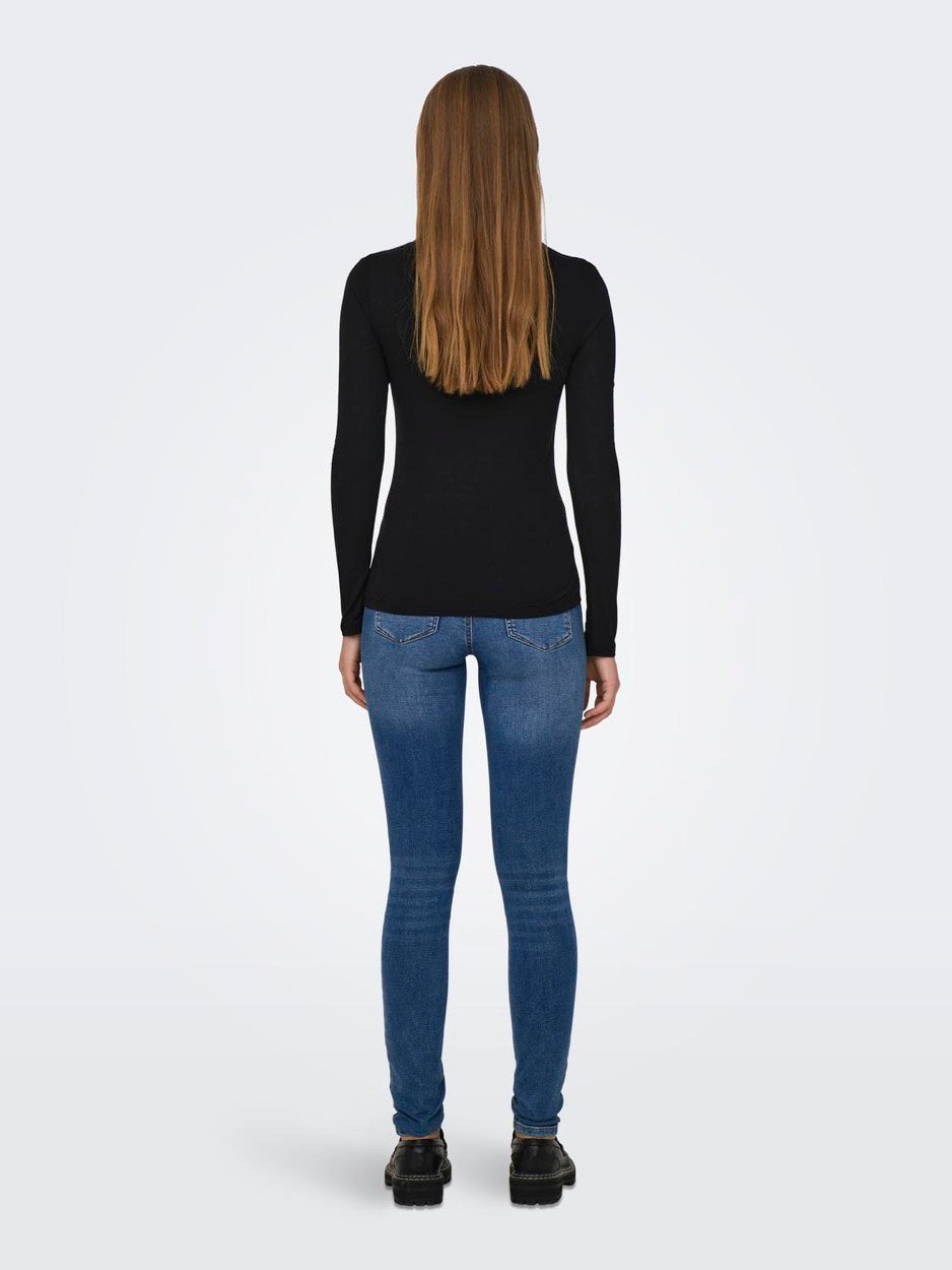 Jdysuma Wool L/s O Neck Top Jrs Noo - Zwart