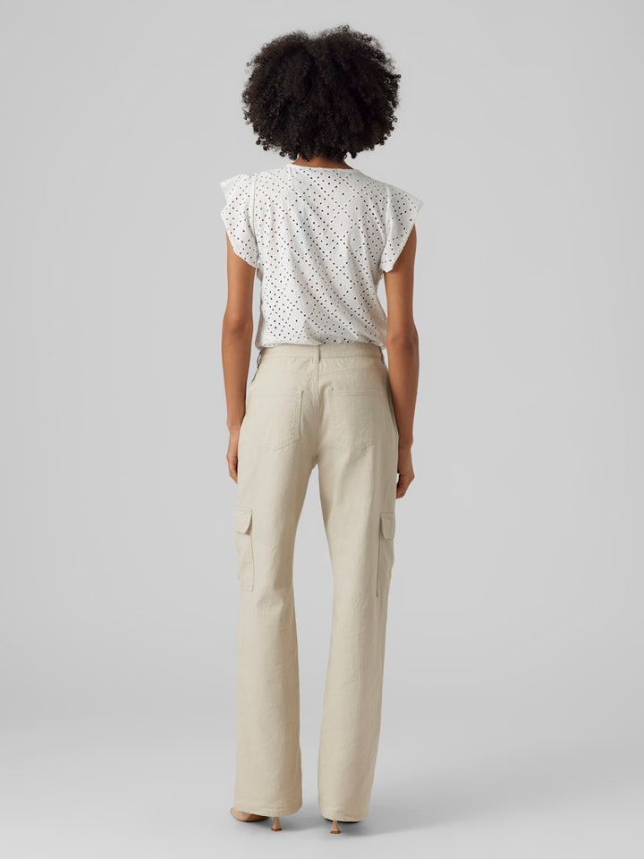 Vmtassa Sl Frill Top Noos - Wit