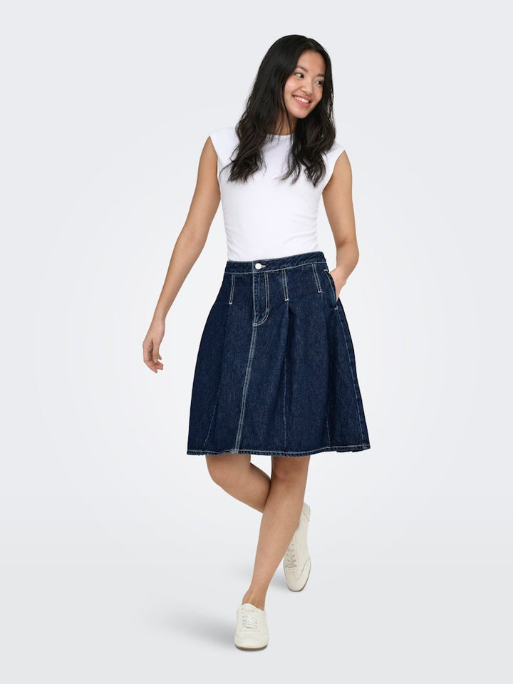 Onlmira Capsl Ruching Top Jrs Noos - Wit