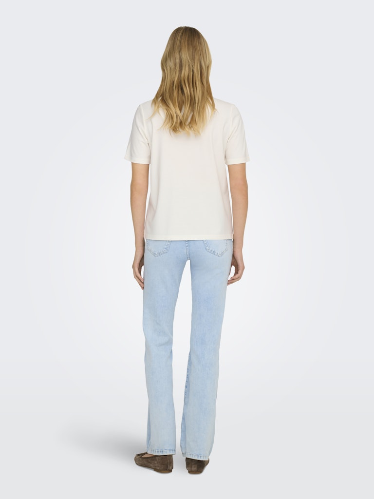 Onlsophia S/s Embroidery T-shirt Box Jrs - Off-white