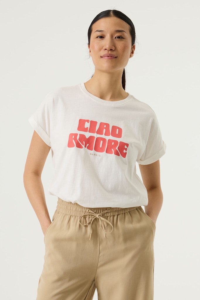 Garcia - Korte mouw T-shirts - 4339.02.0135 - Off-white