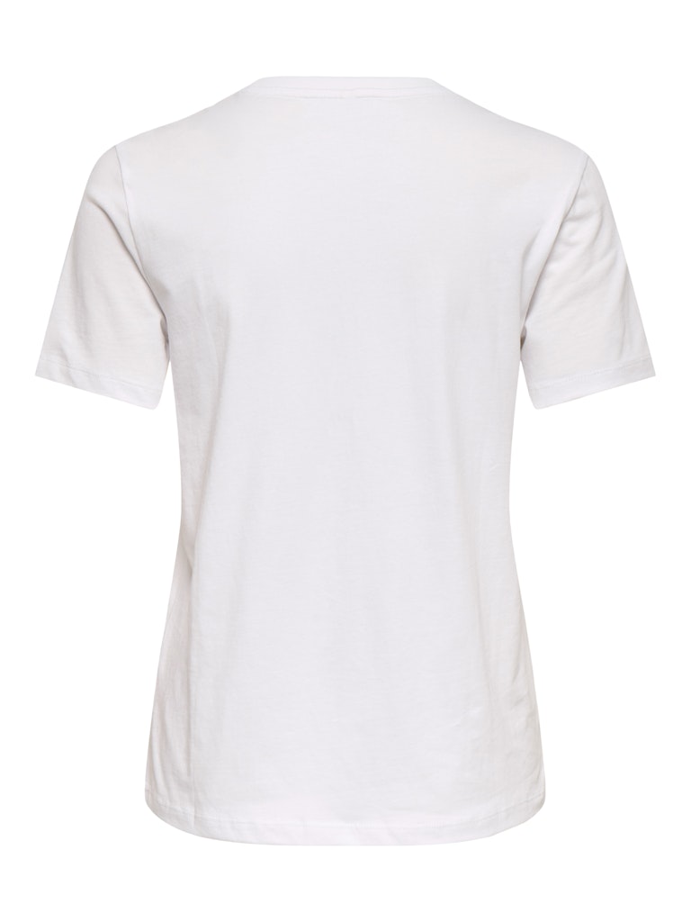 Onlkita Reg S/s Print Top Noos - Off-white