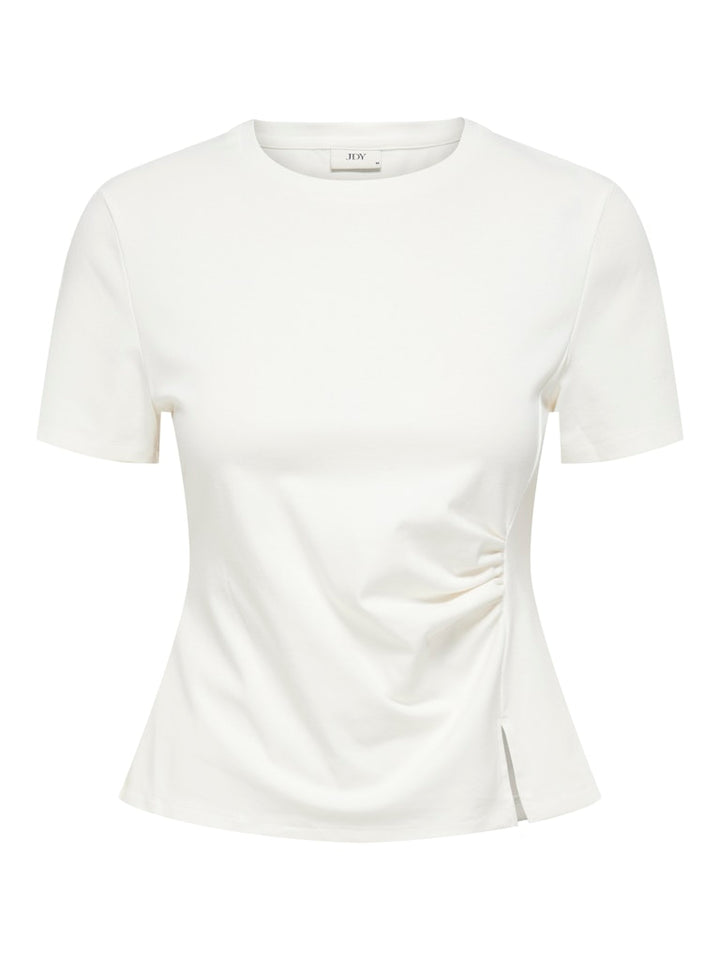 Jdytessa S/s Detail Top Jrs - Off-white
