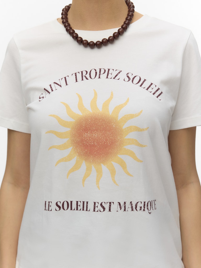 Vmlise Olly Ss Top Box Jrs - Off-white