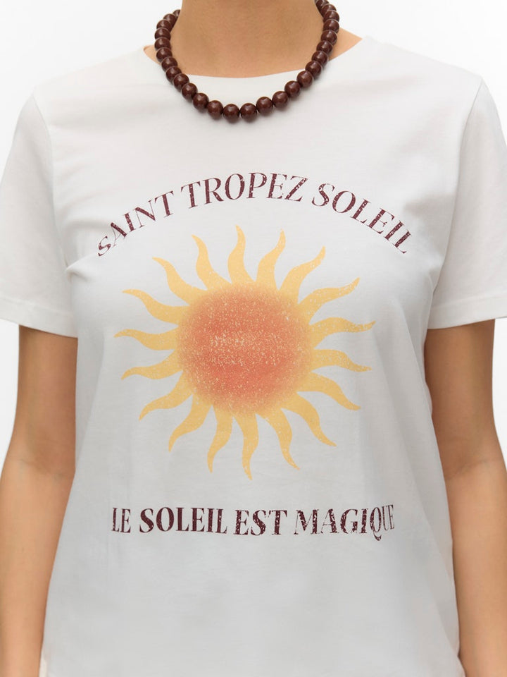 Vmlise Olly Ss Top Box Jrs - Off-white