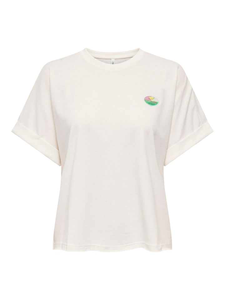 Onlminna S/s Top Cs Pr Jrs - Off-white