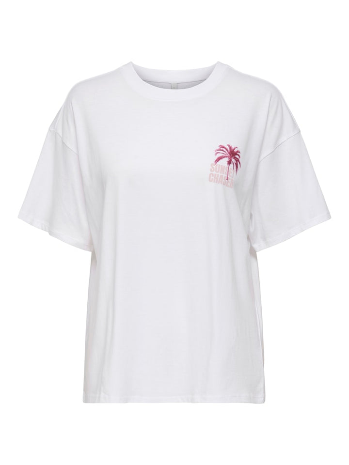 Onlmila S/s Print Box Jrs - Off-white