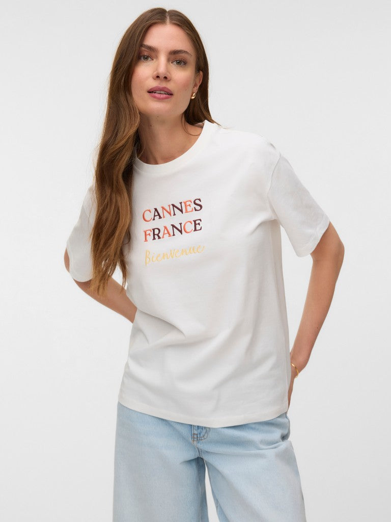 Vmsara Mia Ss Top Box Jrs Ga - Off-white
