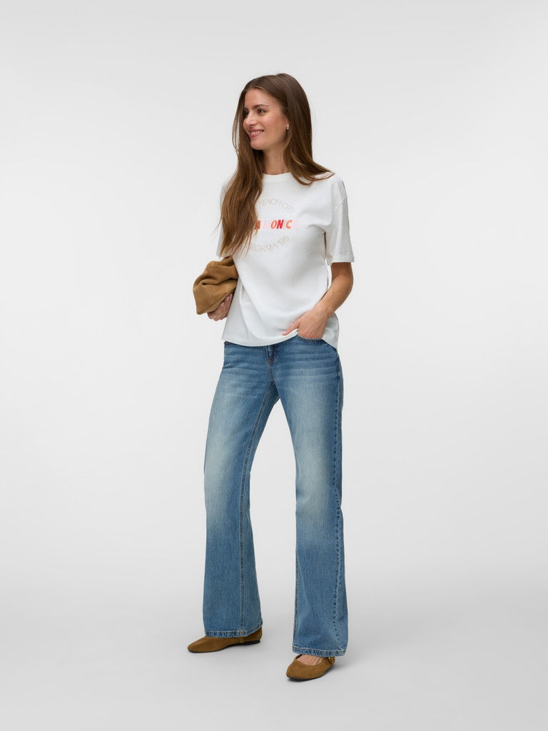 Vmsara Mia Ss Top Box Jrs Ga - Off-white