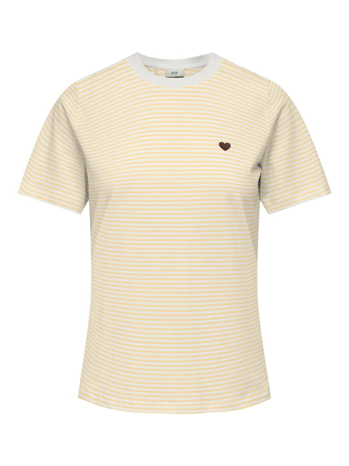 Jdypisa S/s Print Top Jrs Noos - Ecru Dessin