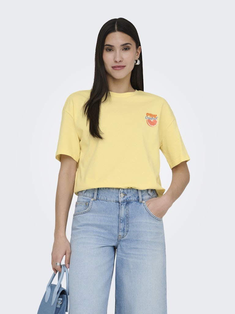 Onlbolette Life S/s Top Box Cc Jrs - Geel