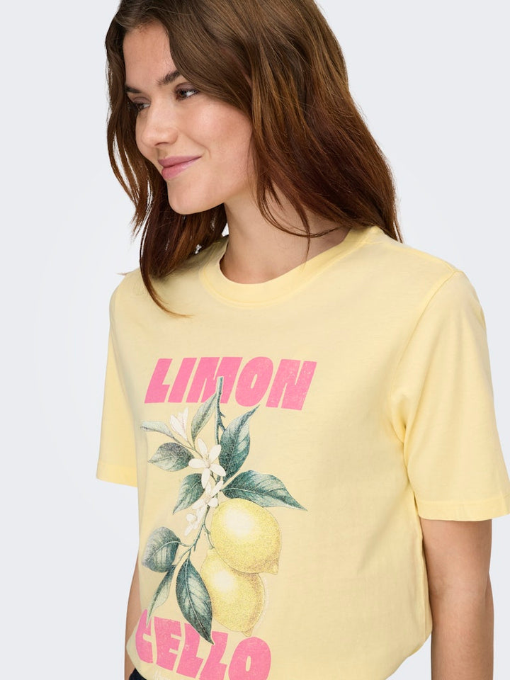 Onllucy Monja Ss Top Jrs Noos - Geel