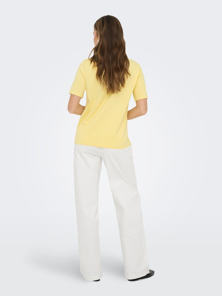 Onlfreja S/s Luxe Top Cc Jrs Noos - Geel