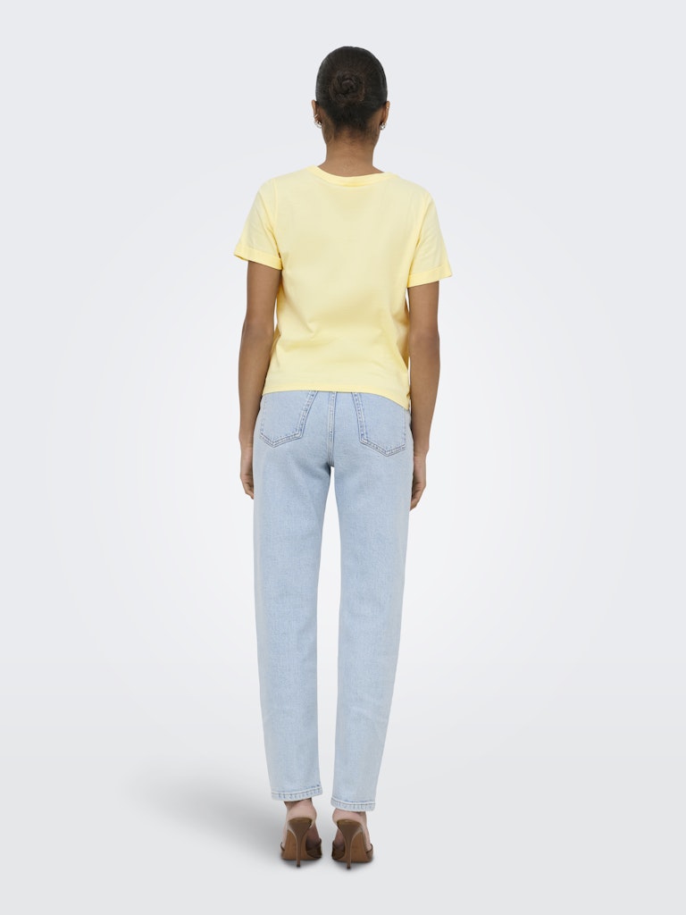 Onldora S/s Knot Fold-up Top Jrs - Geel