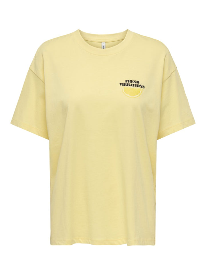 Onlvivvi S/s Lovely Top Jrs - Geel