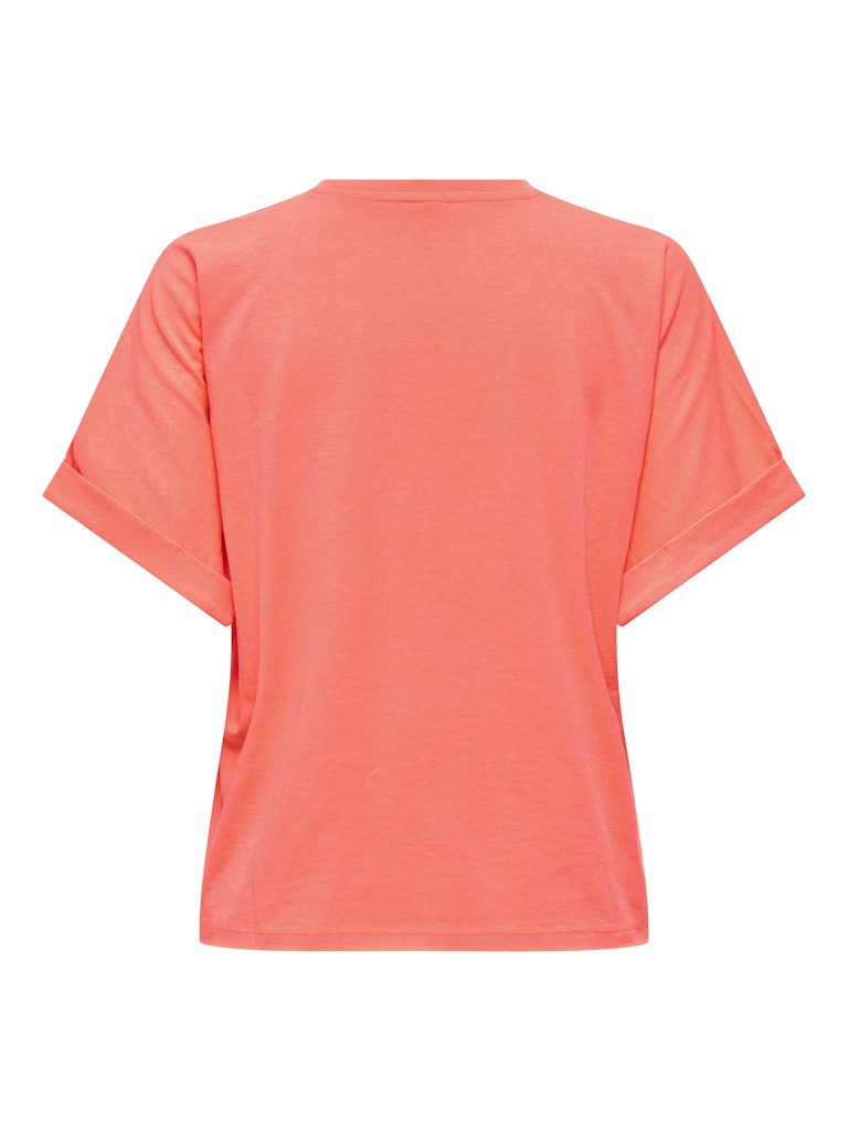 Onlminna S/s Top Cs Pr Jrs - Neon Oranje