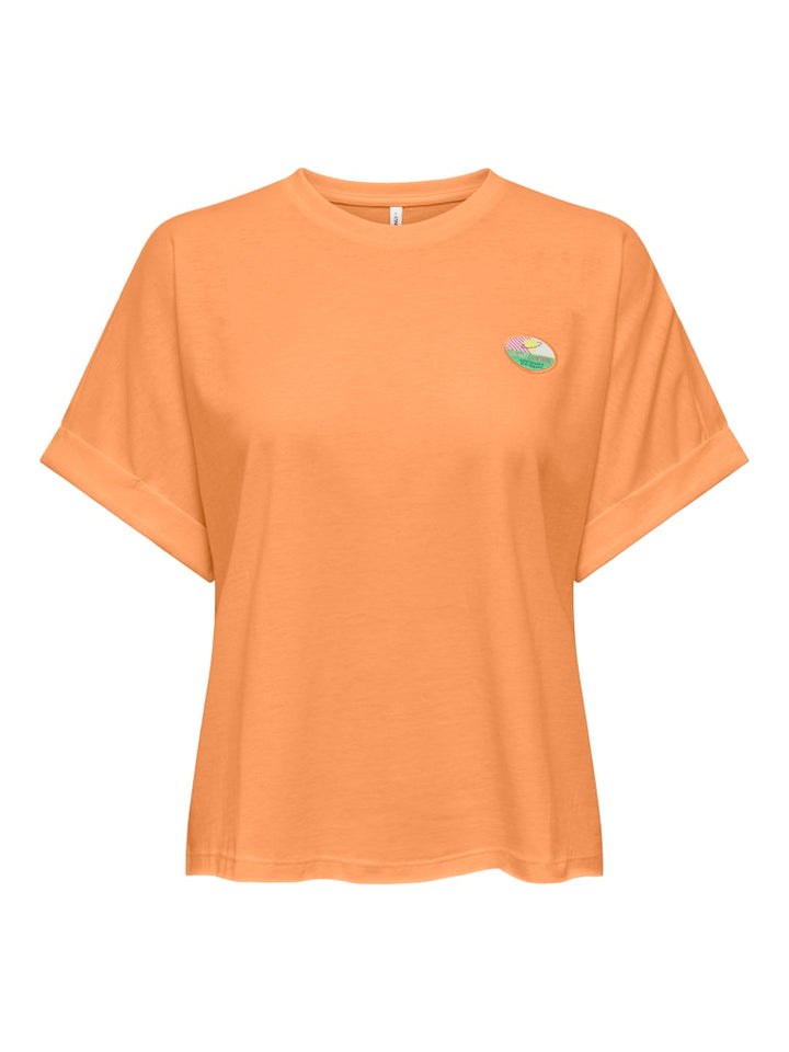 Onlminna S/s Top Cs Pr Jrs - Oranje
