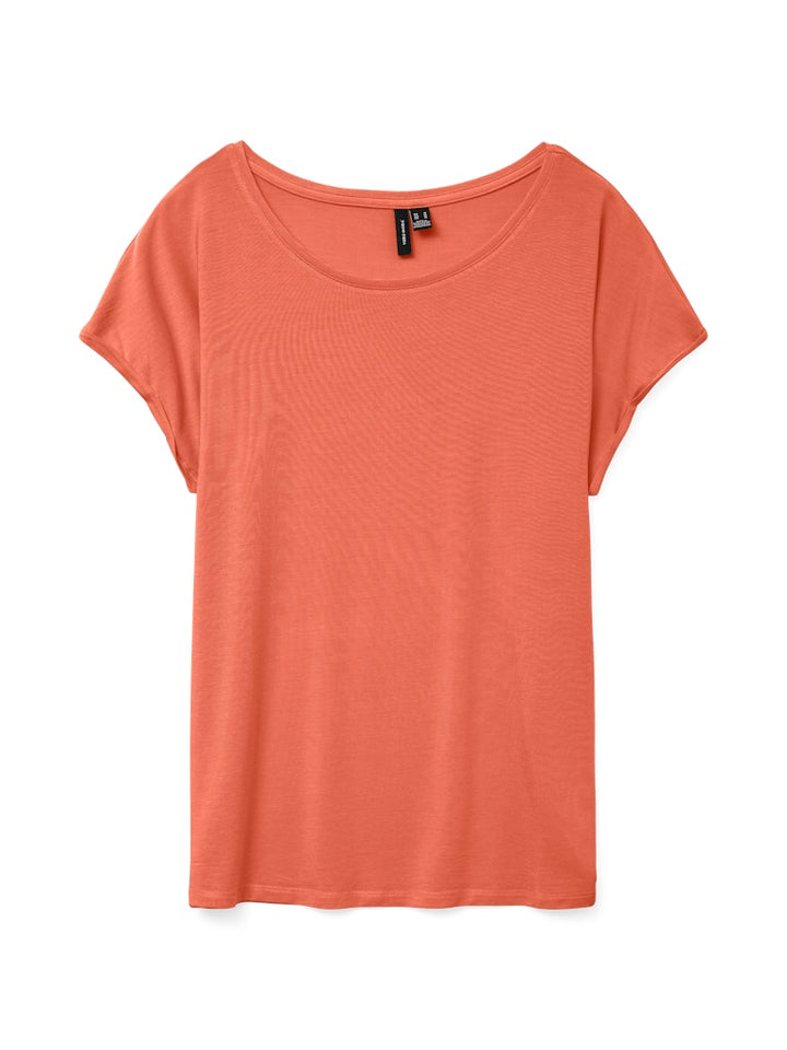 Vmava Plain Ss Top Jrs Noos - Oranje