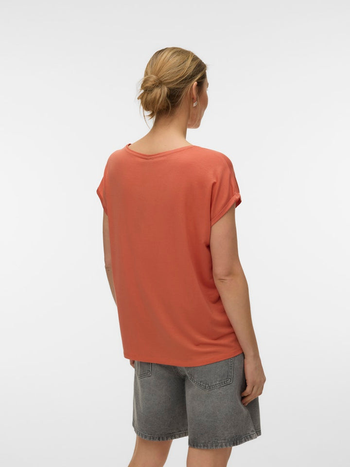 Vmava Plain Ss Top Jrs Noos - Oranje