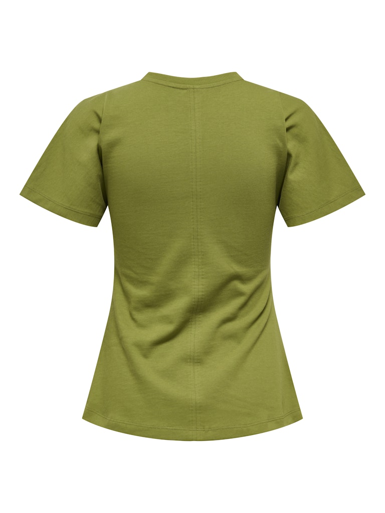 Onlmarie Life S/s Ruching Top Jrs Noos - Groen