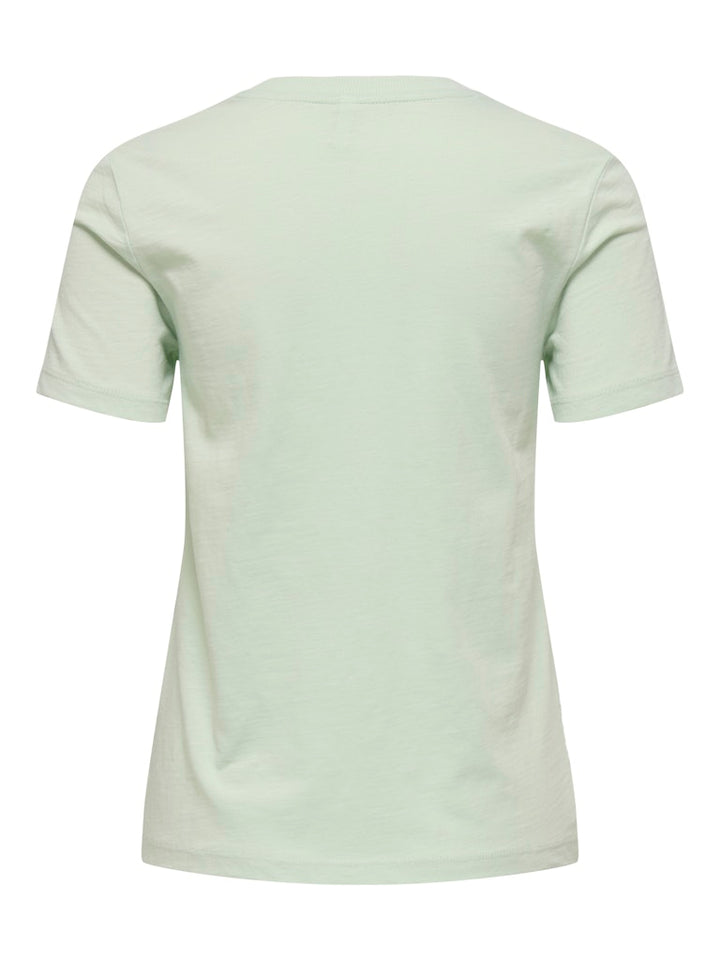 Onlketty Slub S/s O-neck Top Jrs - Mint